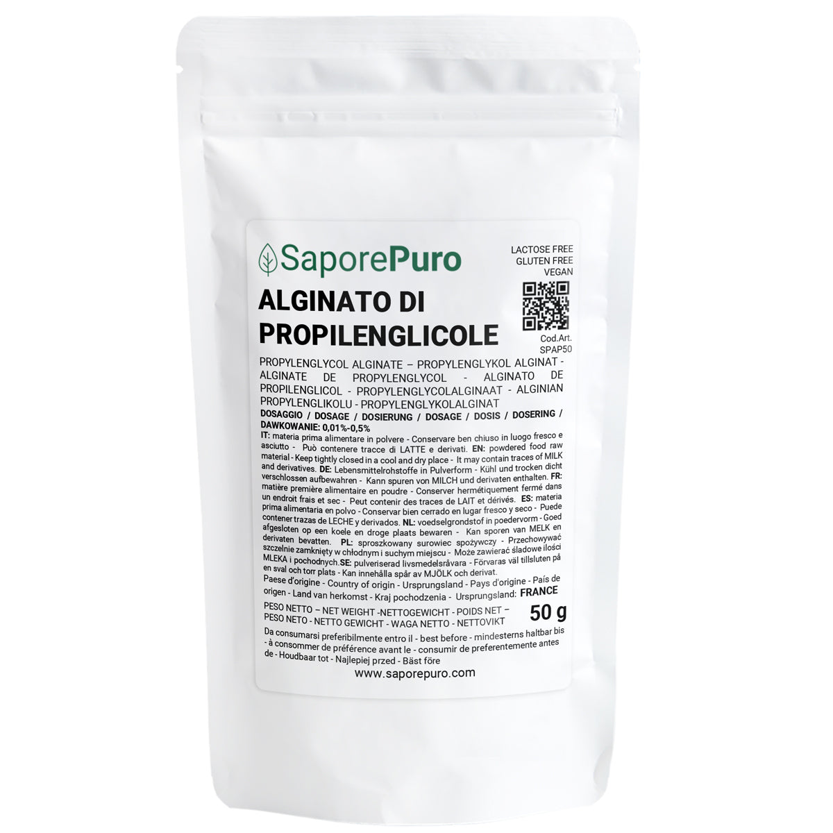 Propylenglykol-Alginat (E405) - 50gr - SaporePuro