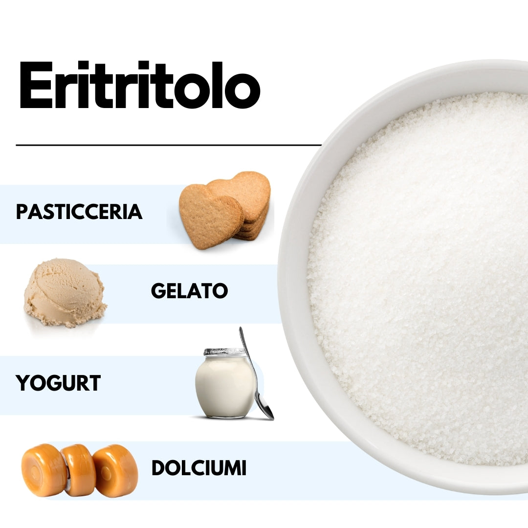 Erythritol - Alternative zu Zucker - Herkunft FRANKREICH - Süßstoff 0kcal - SaporePuro