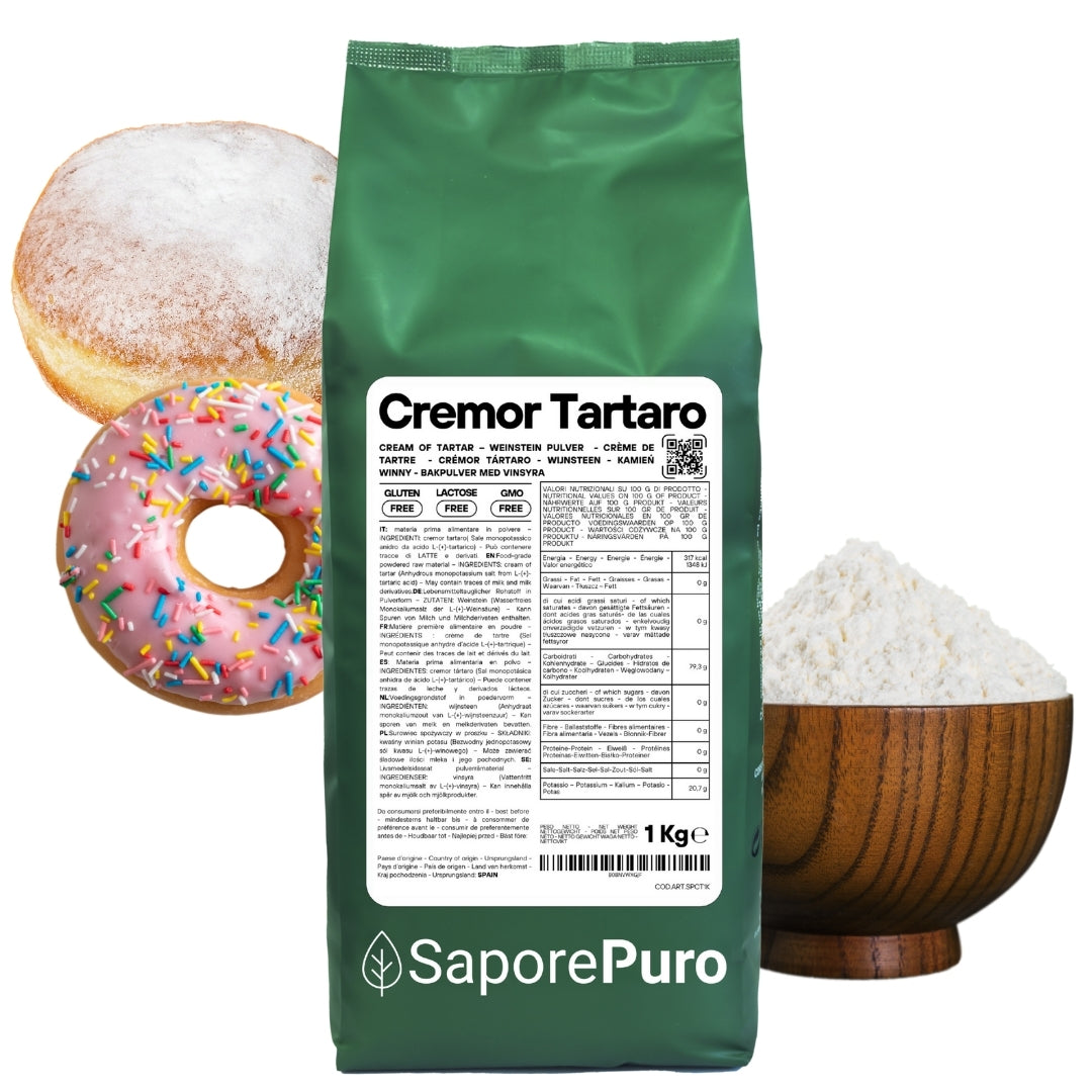 Cremor Tartaro - E336i - Agente lievitante e stabilizzante
