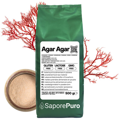 Agar Agar - E406 - Natürliches Geliermittel - Ursprung ITALIEN