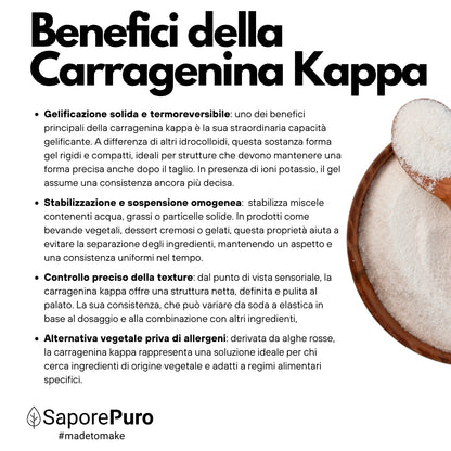 Carragenina Kappa (E407) - Confezionato in Italia
