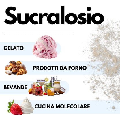 SaporePuro Sucralosio Puro in Polvere – Dolcificante Senza Calorie – Gluten Free – Ideale per Dolci, Bevande e Preparazioni Alimentari