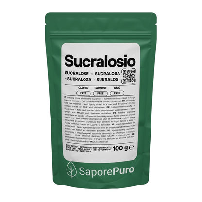 SaporePuro Sucralosio Puro in Polvere – Dolcificante Senza Calorie – Gluten Free – Ideale per Dolci, Bevande e Preparazioni Alimentari