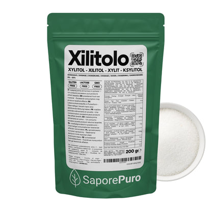 Xilitolo  - Dolcificante Naturale con meno Calorie - Origine Extra E.U.