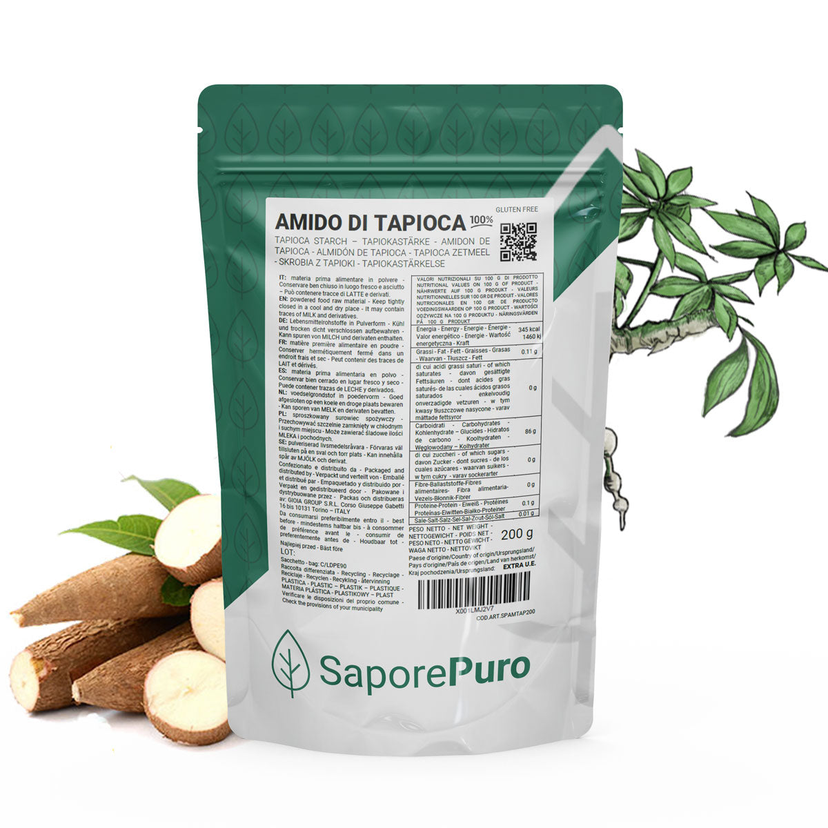 Tapiokastärke - 200g - SaporePuro