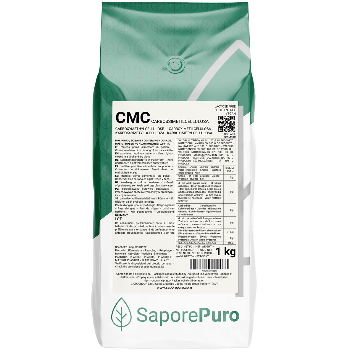 Carboxymethylcellulose - Cmc - 1KG - SaporePuro