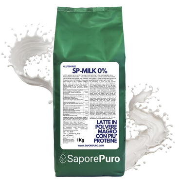 Italian Processed Low-Fat Milk Powder with More Protein - Classic Milk Powder Substitute for Ice Cream, Pastries and Other Uses - SP MILK - SaporePuro
