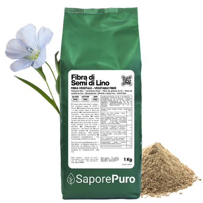 Flaxseed Fiber - Natural Thickener - Clean Label "E" Substitute - For ice cream, desserts and sauces. - FlavorPure