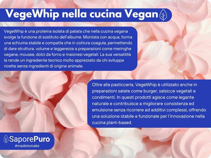 Potato Protein Isolate - Vegan Albumin - VegeWhip - To make Vegan products