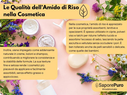 Rice Starch - Native Starch 100% Origin Italy
