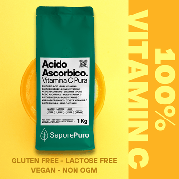 Ascorbic Acid - Pure Vitamin C FlavorPure - Packaged in Italy