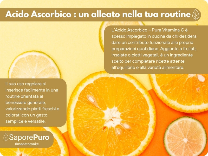 Ascorbic Acid - Pure Vitamin C : The Essential Nutrient for your recipes! - (E300) - Packaged in Italy