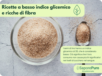 Flaxseed Fiber - Natural Thickener - Clean Label "E" Substitute - For ice cream, desserts and sauces. - FlavorPure