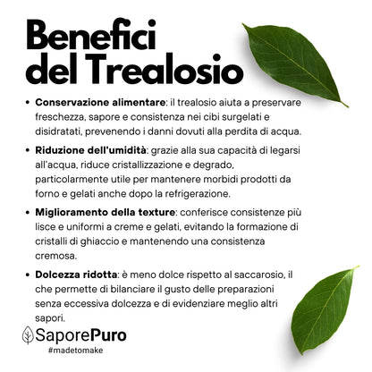 Trehalose - Natural Sugar - Extra E.U. Origin - SaporePuro