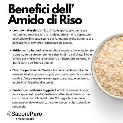 Rice Starch - Native Starch 100% Origin Italy