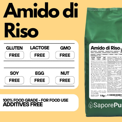 Rice Starch - Native Starch 100% Origin Italy