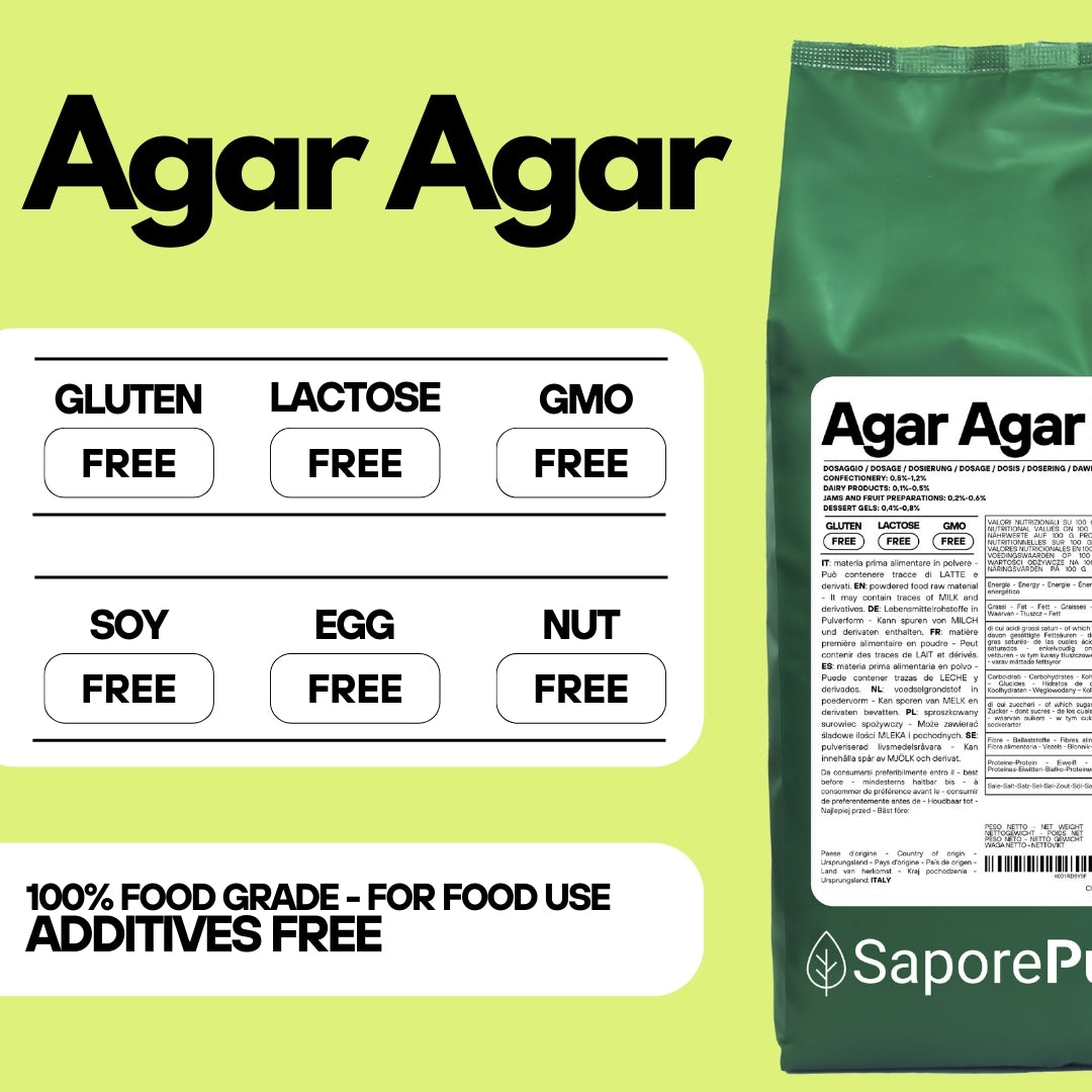 Agar Agar - E406 - Natural Gelling Agent - Origin ITALY - SaporePuro
