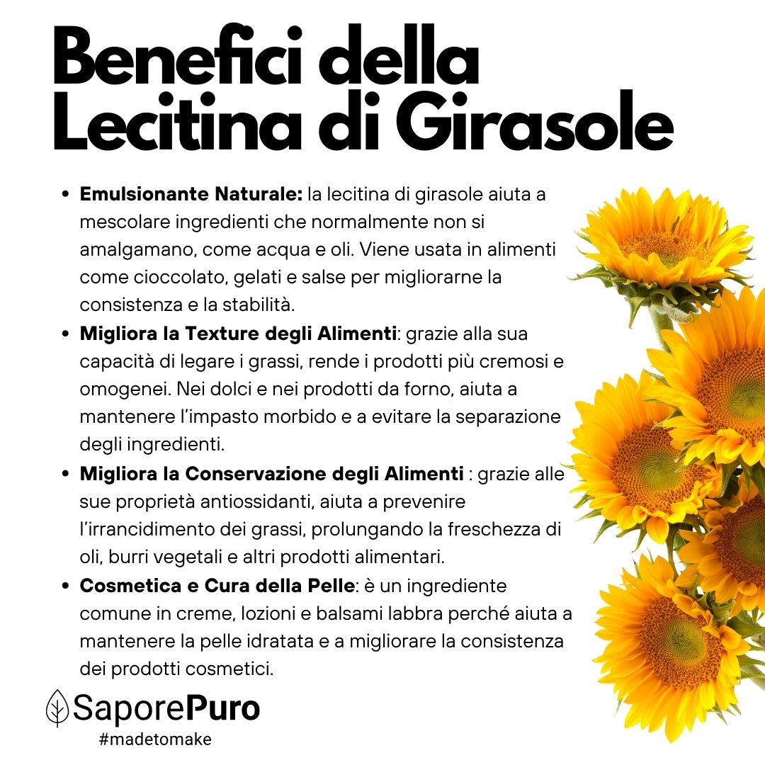Sunflower Lecithin E322 - De-Oleated - Soy Alternative