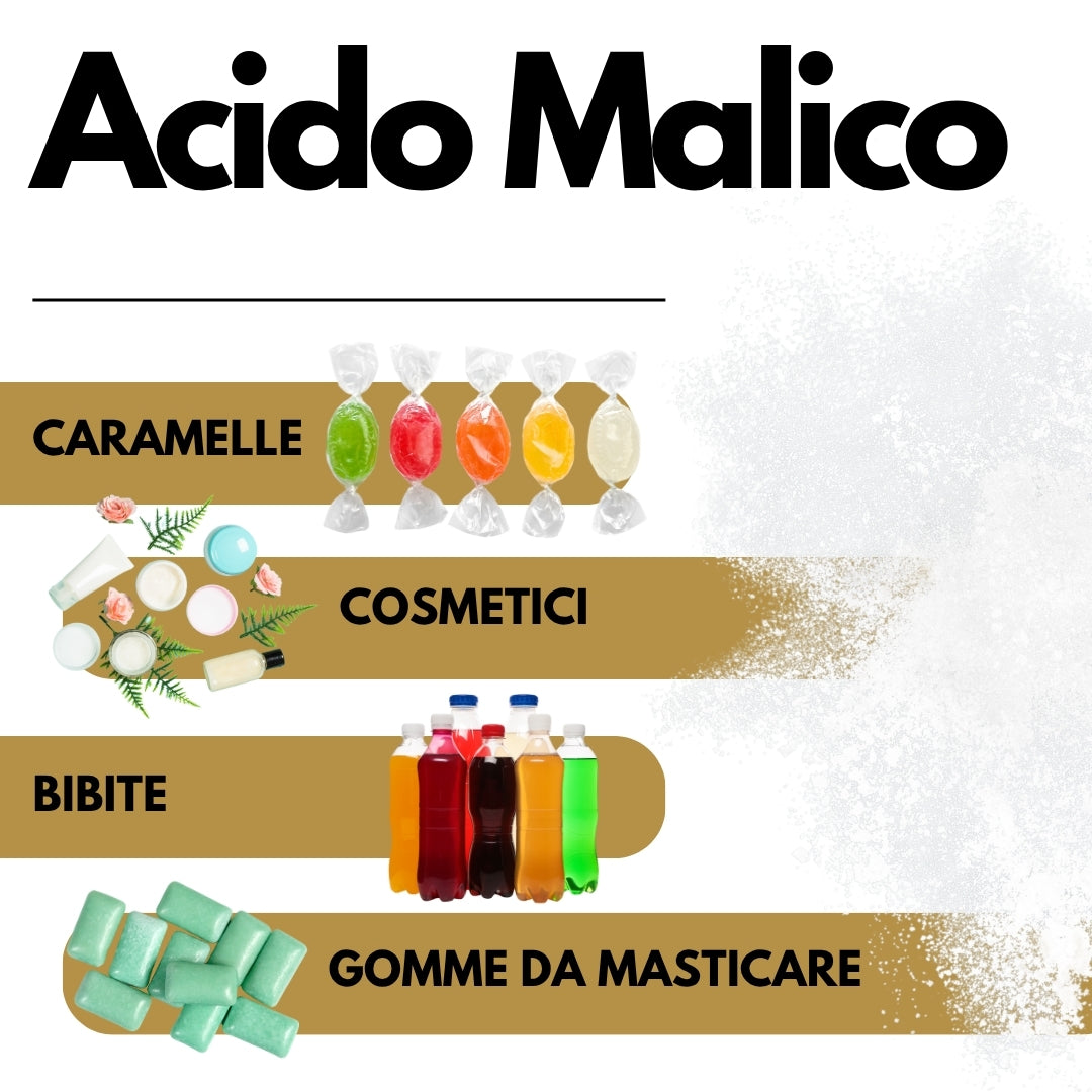 Malic Acid - 1kg - The Secret Ingredient for Your Perfect Cocktails - Food - against fatigue - for wine - Enology