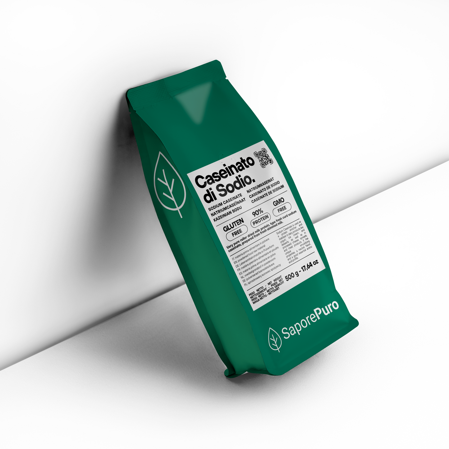 Sodium Caseinate - 500gr - SaporePuro - Pure Protein from Milk (Casein) - Gluten Free - SaporePuro