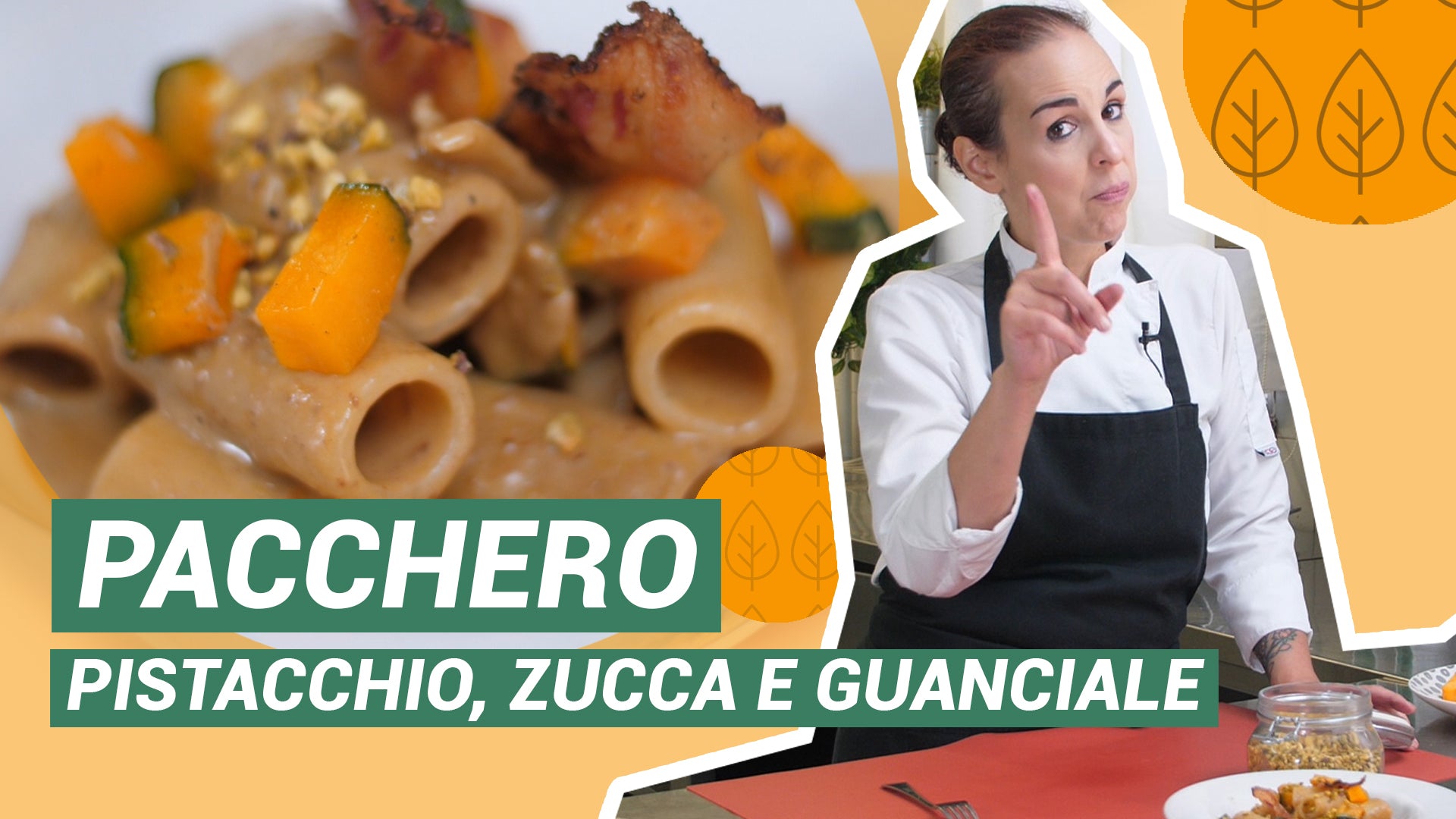 Pacchero de otoño con pasta de pistacho con Simona Sbano