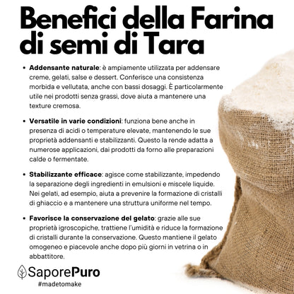 Farina di Semi di Tara - Gomma di Tara - Origine Perù - E417 - Confezionato in Italia