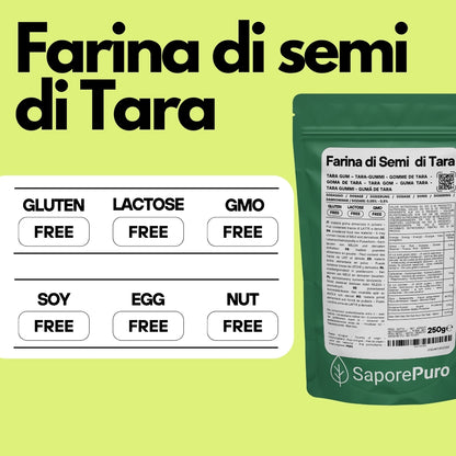 Farina di Semi di Tara - Gomma di Tara - Origine Perù - E417 - Confezionato in Italia