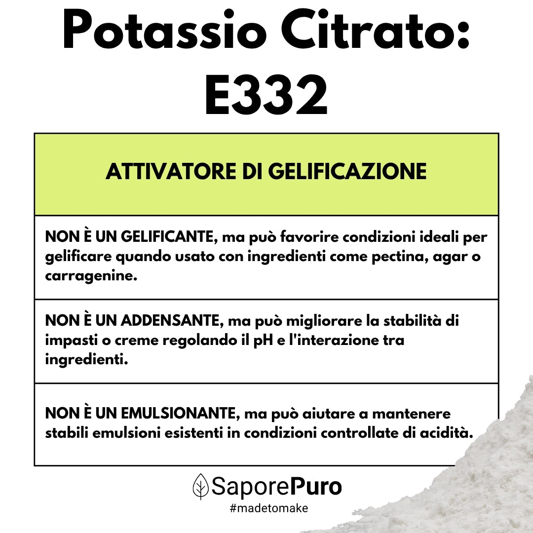 Citrato de Potasio - Potassium Citrate - 200gr - Origen ALEMANIA - Sustituto de la sal