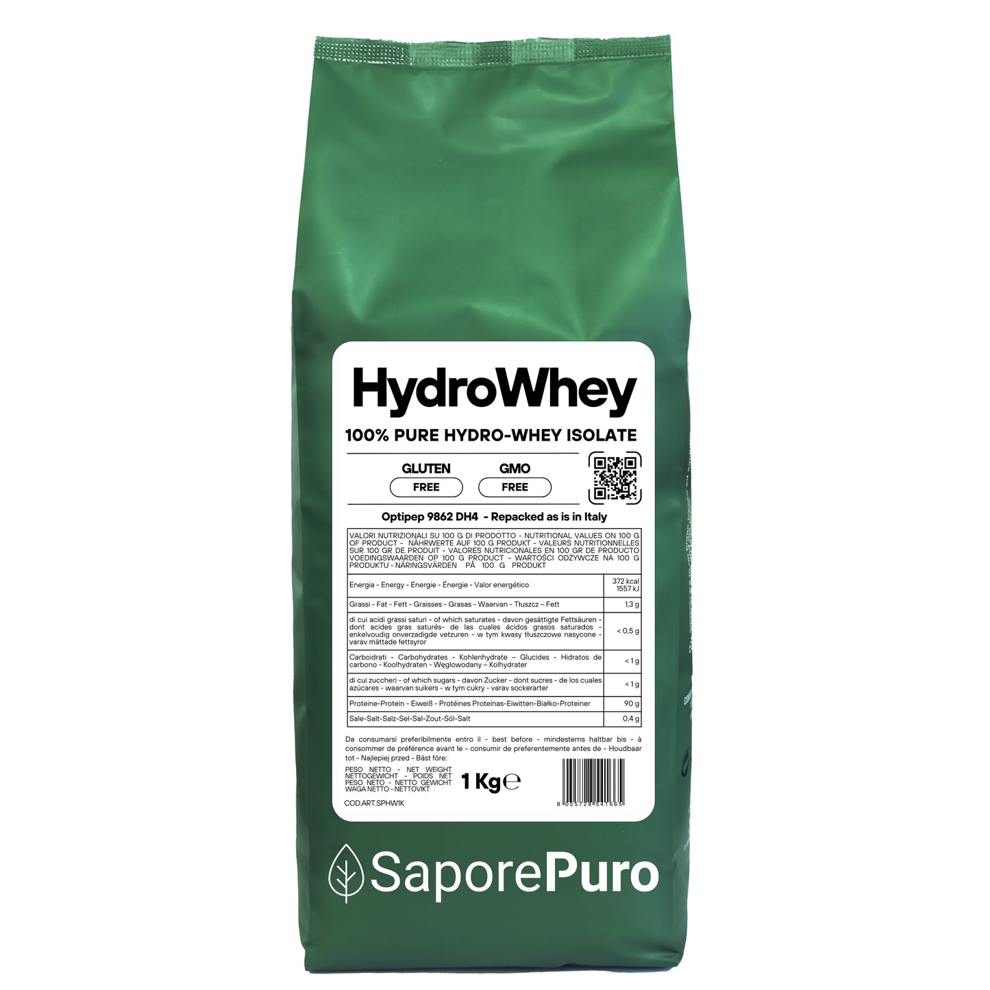 HydroWhey Isolate SaporePuro – Proteine Idrolizzate e Isolate del Latte - 100% Optipep 9862