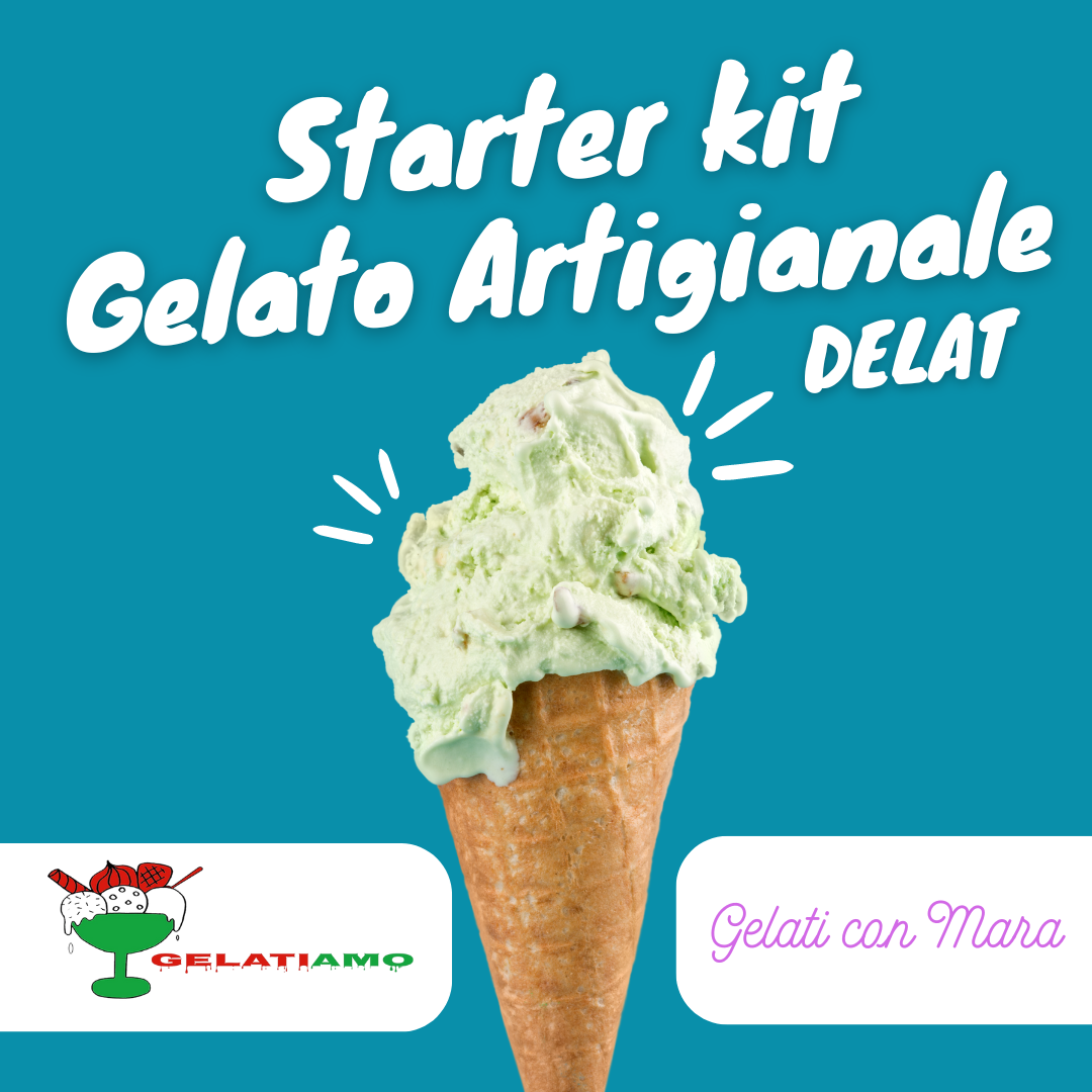 Kit de inicio DelattoSATO Gelato en casa - Hecho por Gelatiamo y Gelati con Mara - SaporePuro