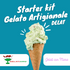 Kit de inicio DelattoSATO Gelato en casa - Hecho por Gelatiamo y Gelati con Mara - SaporePuro