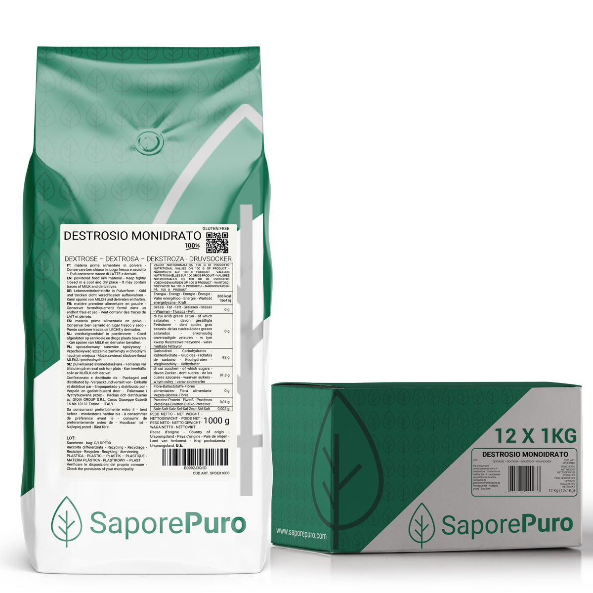 destrosio saporepuro cartone 12 x 1 kg