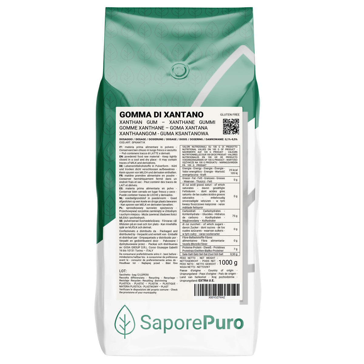 Goma xantana (E415) - 1kg - SaporePuro