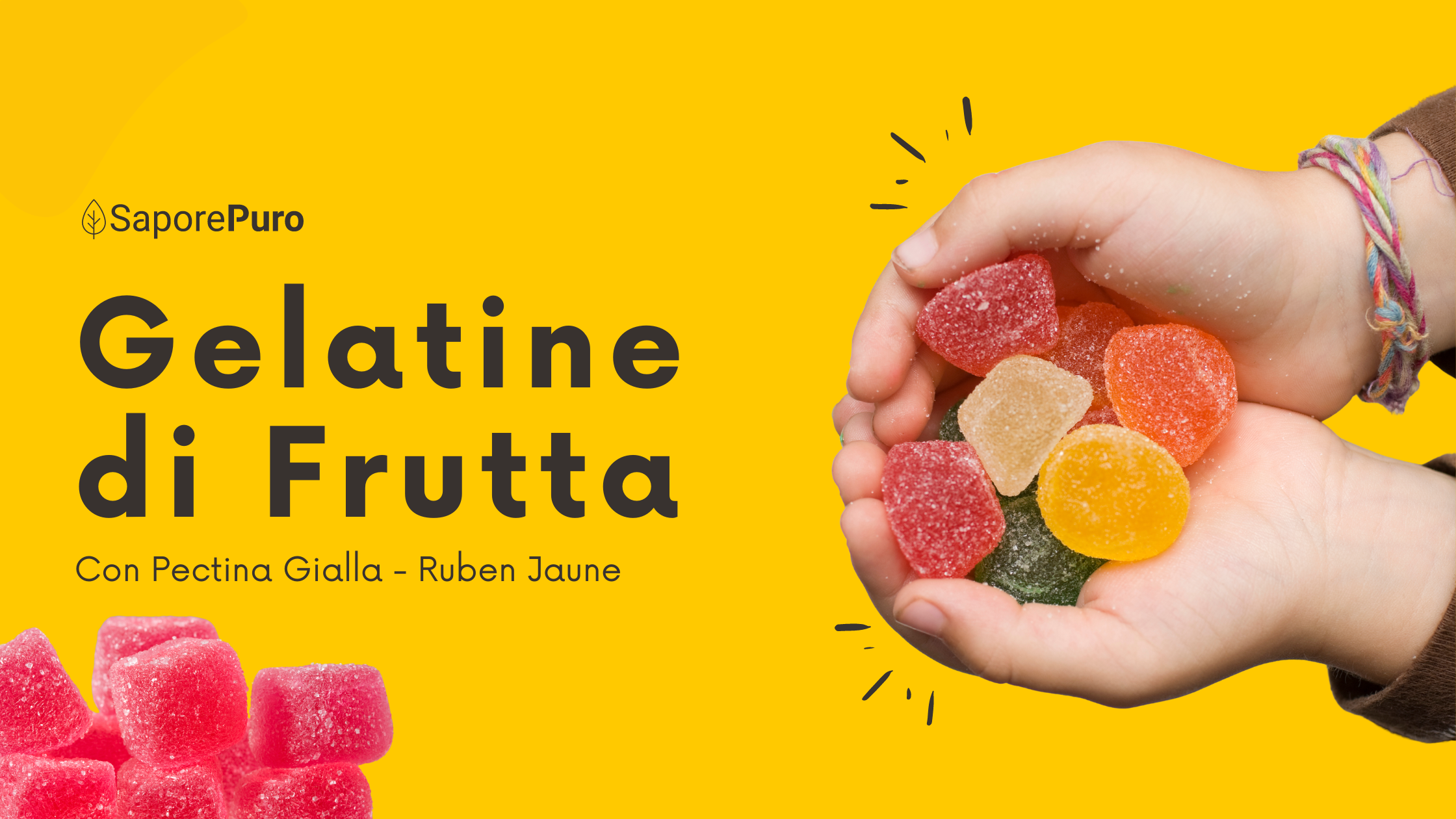 Pâtes de fruits à la pectine jaune (Ruben Jaune) - Pâtes sucrées