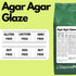 Glaçage à l'Agar Agar - E406 - Origine ITALIE - Pour glaçages, nappages, sauces nature - alternative à la gélatine