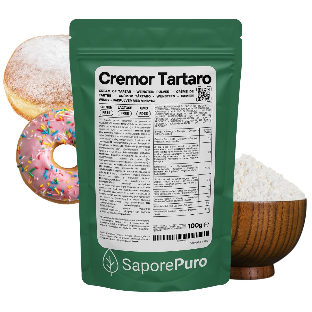 Cremor Tartaro - E336i - Agente lievitante e stabilizzante