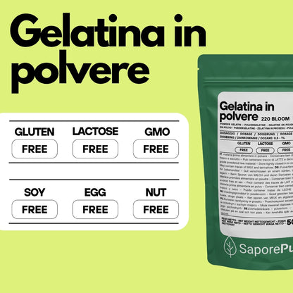Gelatina Istantanea 200-220 bloom - Cold - Tipo A - E441