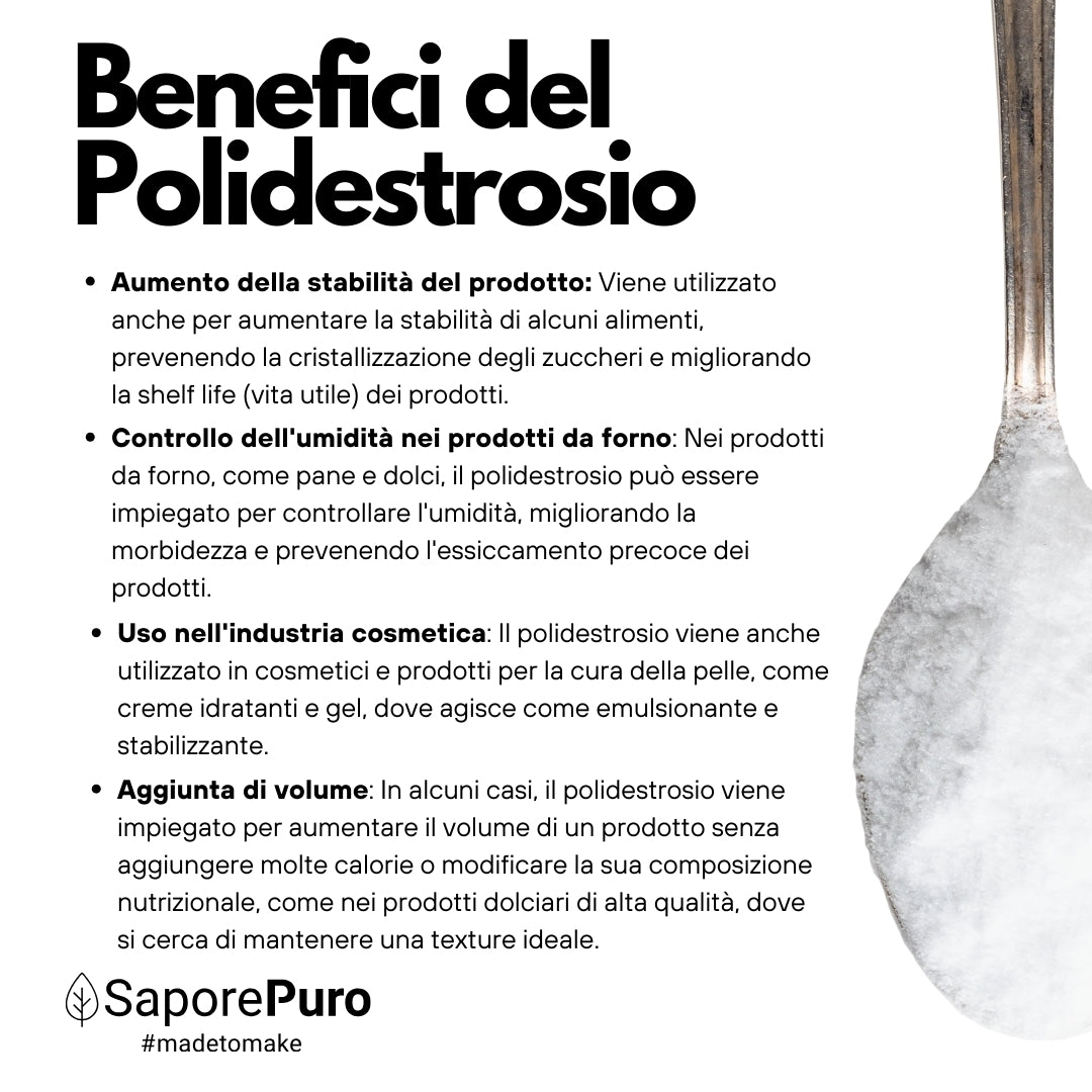 Polydextrose - Substitut du sucre - Améliore la texture, réduit les calories et favorise la santé intestinale - FlavourPure