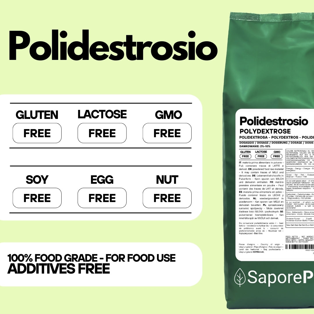 Polydextrose - Substitut du sucre - Améliore la texture, réduit les calories et favorise la santé intestinale - FlavourPure