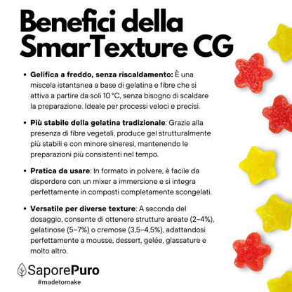 SmarTexture CG - Miscela di gelatina ad azione istantanea e strutturante di fibre - Attivazione a freddo