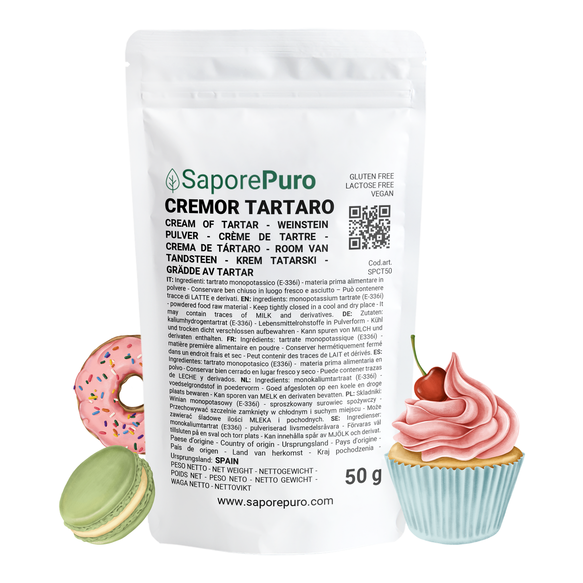 Crème de tartre - 50g - SaporePuro