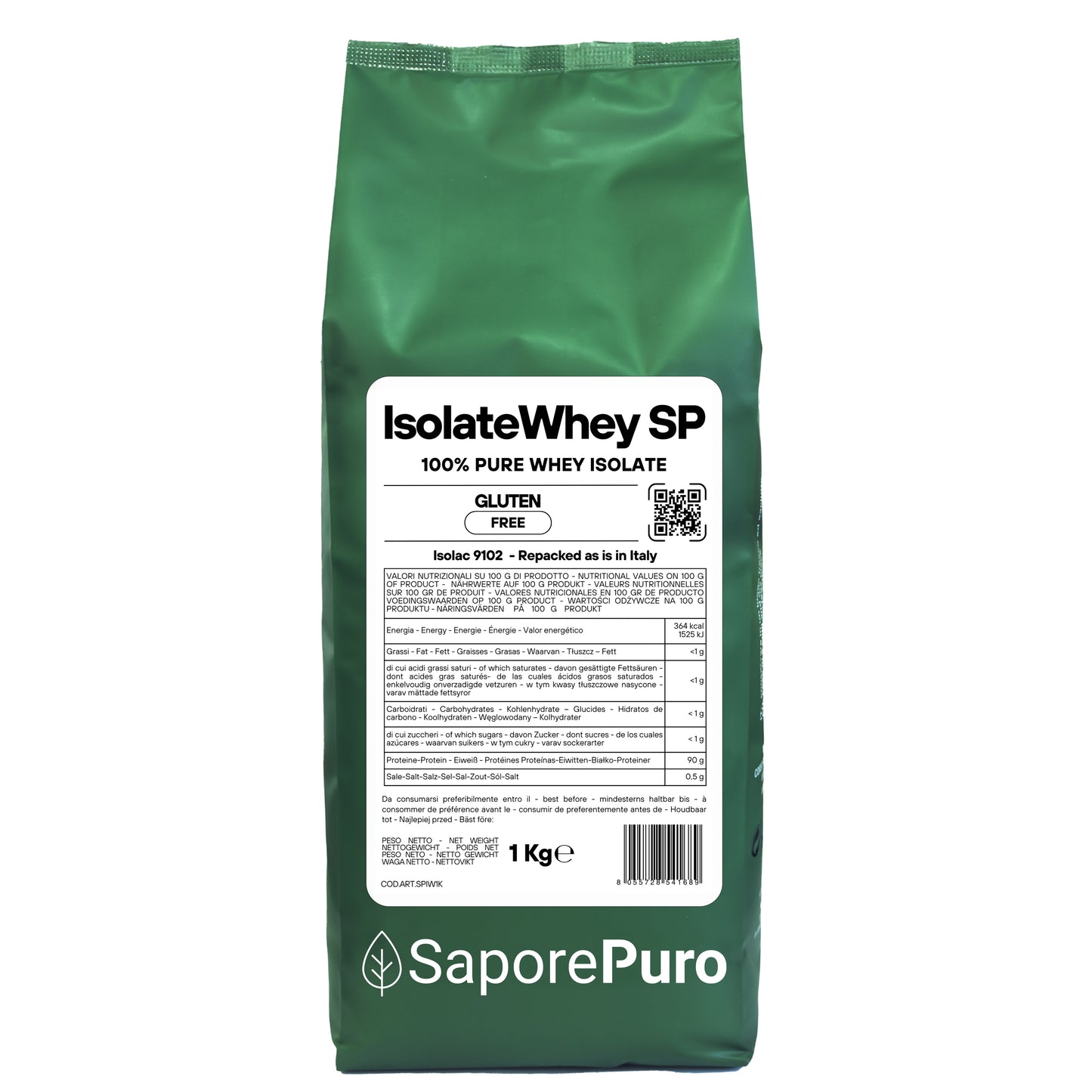IsolateWhey SP – Proteine Whey Isolate del Latte - 100% Isolac 9102 Instant