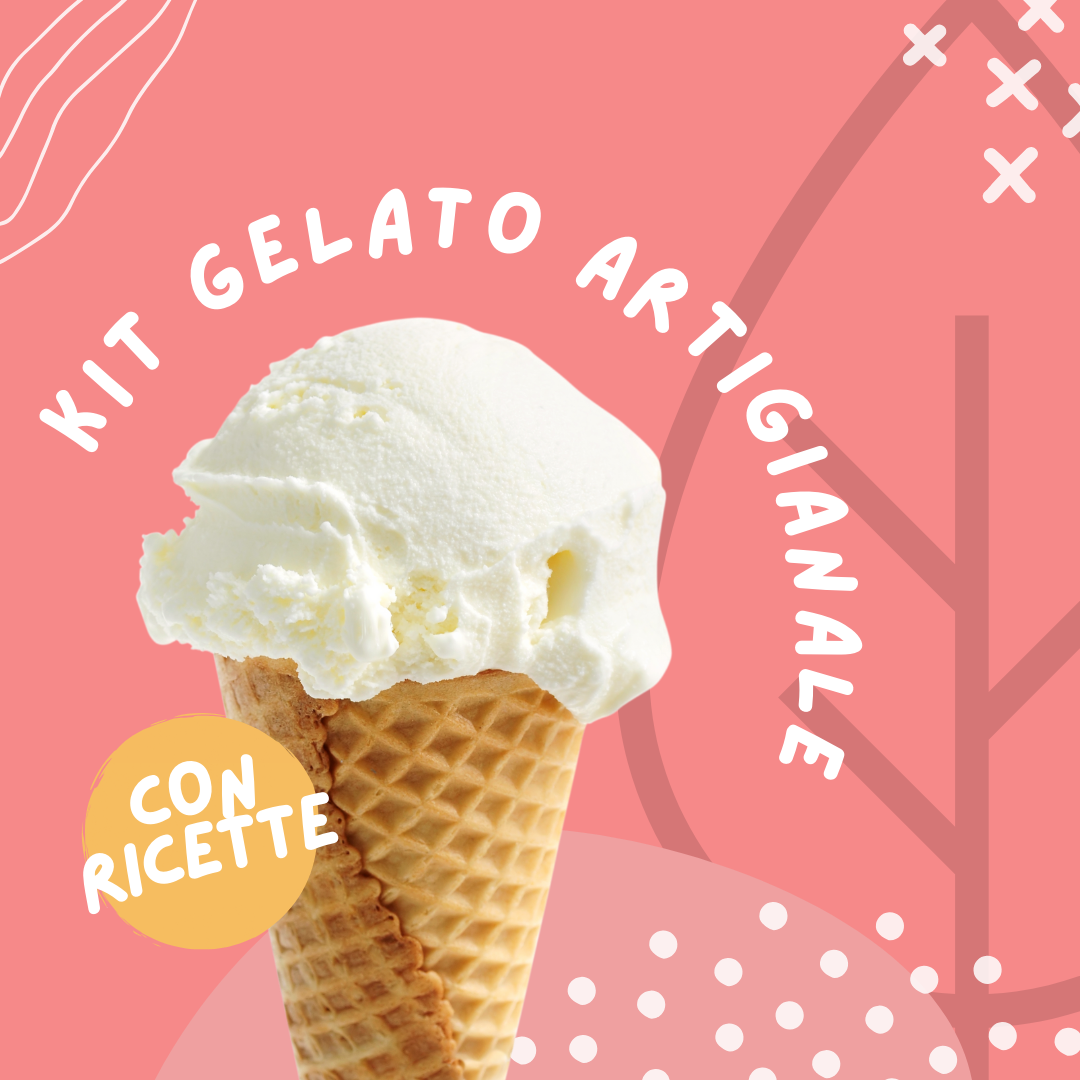 Kit Gelato Artisan - Neutro et sucres + Livre de recettes inclus - Sorbets de fruits frais comme de la glace - SaporePuro