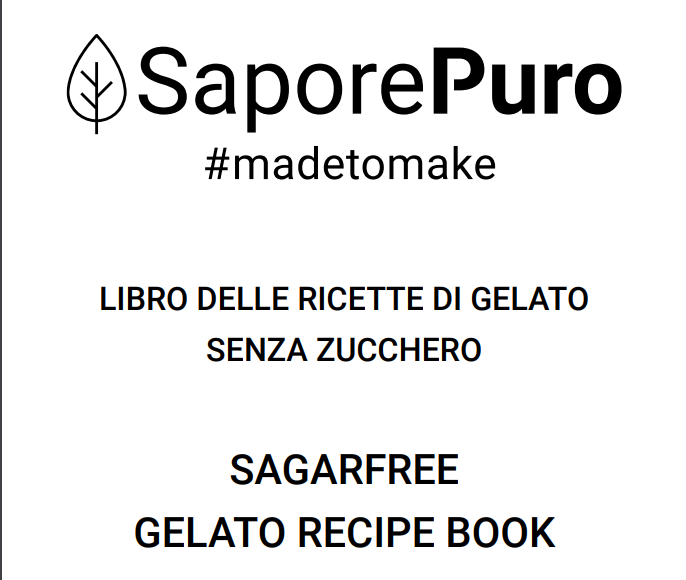 Livre de recettes Gelato sans sucre - SaporePuro