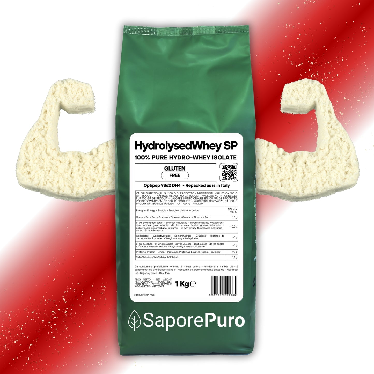 HydrolysedWhey SP SaporePuro – Proteine Idrolizzate e Isolate del Latte - 100% Optipep 9862