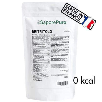 Erythritol - 150gr - Origine France - Edulcorant 0kcal - SaporePuro