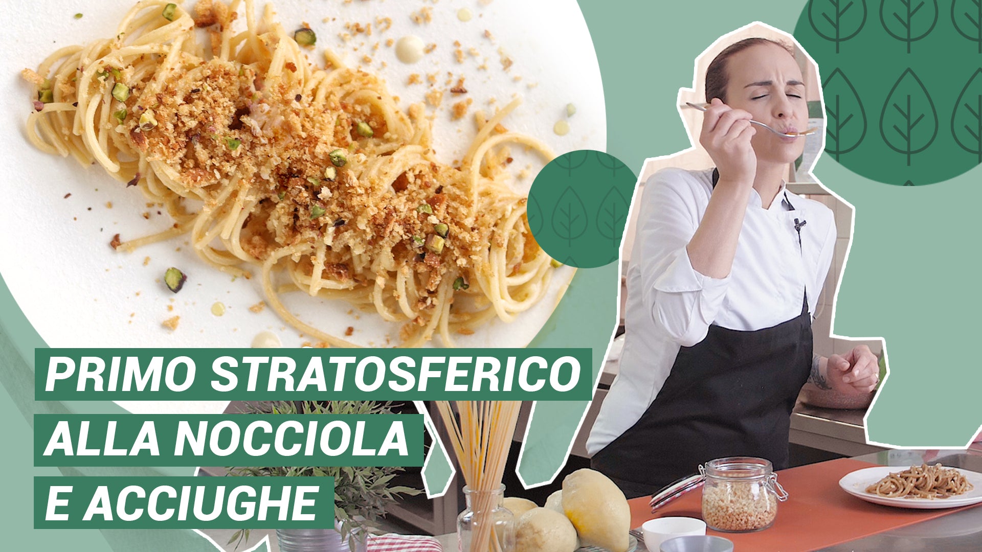 Spaghettone met SaporePuro hazelnootpasta, ansjovis en citroen