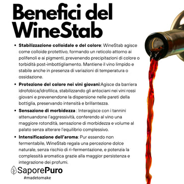 WineStab – Gomma Arabica Naturale per Stabilizzazione del Vino
