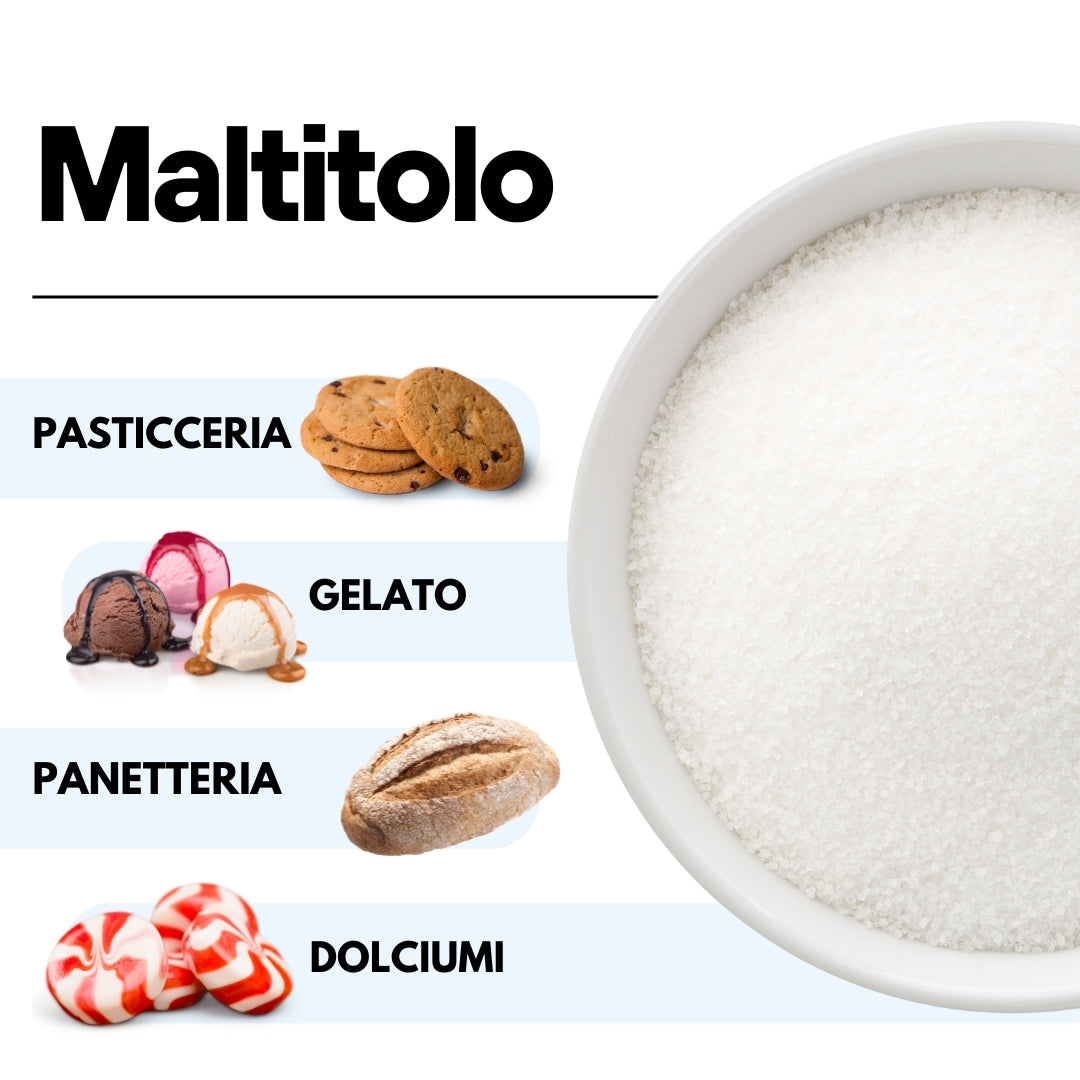 Maltitol poeder - 1kg - Verpakt in Italië - SaporePuro