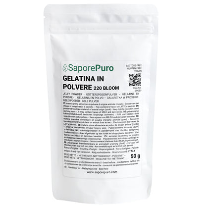 Instant gelei 200-220 bloei - Koud - Type A - 50gr - SaporePuro